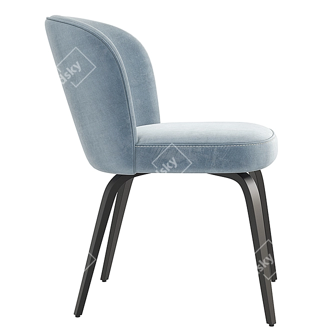 Elegant Eichholtz Halard Dining Chair 3D model image 3