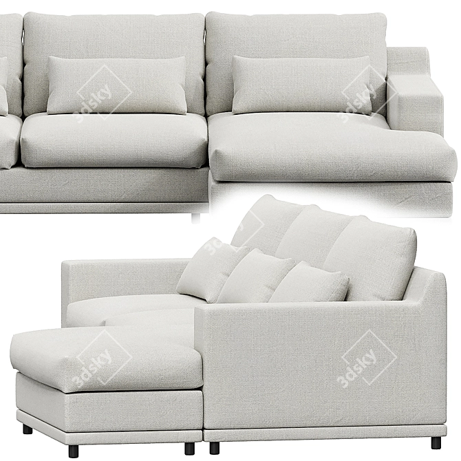 Transformable Sofa Darvin: Comfort and Versatility 3D model image 5