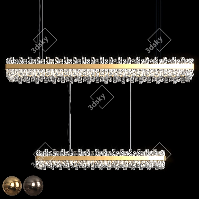 Elegant Rectangular Phoenix Tables 3D model image 1