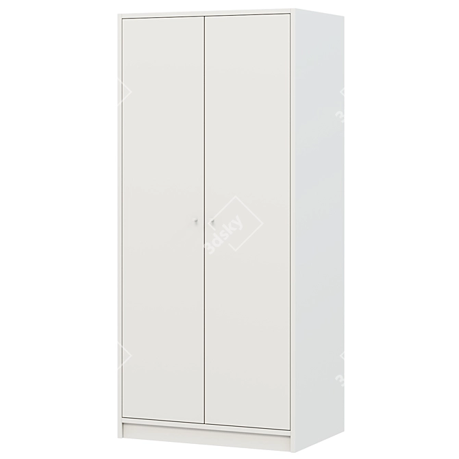 KLEPPSTAD 2-Door Wardrobe - Sleek and Functional 3D model image 1