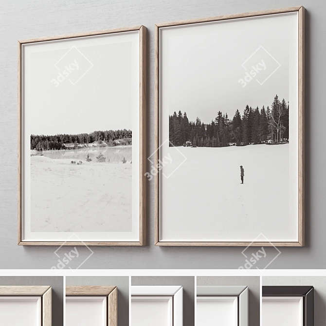 Versatile Picture Frames Set -308 3D model image 2