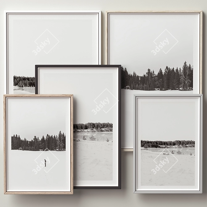 Versatile Picture Frames Set -308 3D model image 4