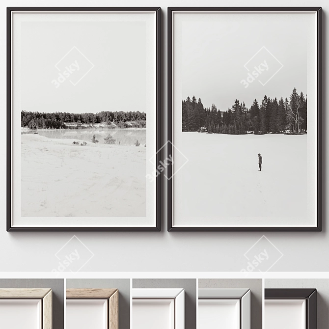 Versatile Picture Frames Set -308 3D model image 12