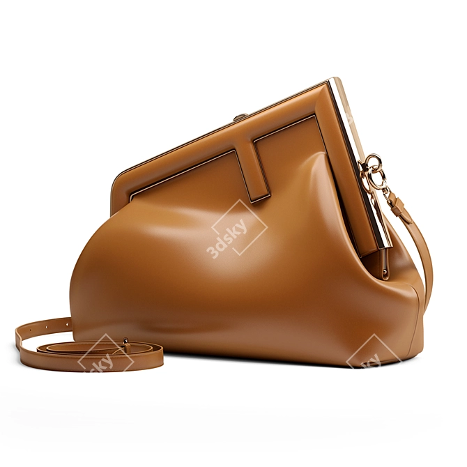 Luxurious Fendi First Handbag 3D model image 1