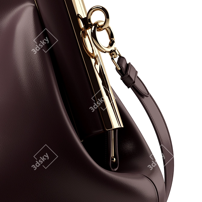 Luxurious Fendi First Handbag 3D model image 2