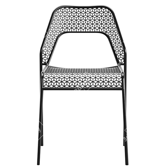 Sleek Mesh Seating Solution 3D model image 2