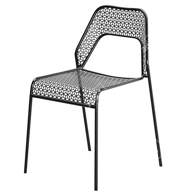 Sleek Mesh Seating Solution 3D model image 3