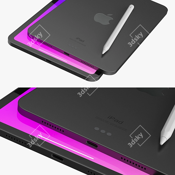 Sleek Apple iPad Mini 6 3D model image 3