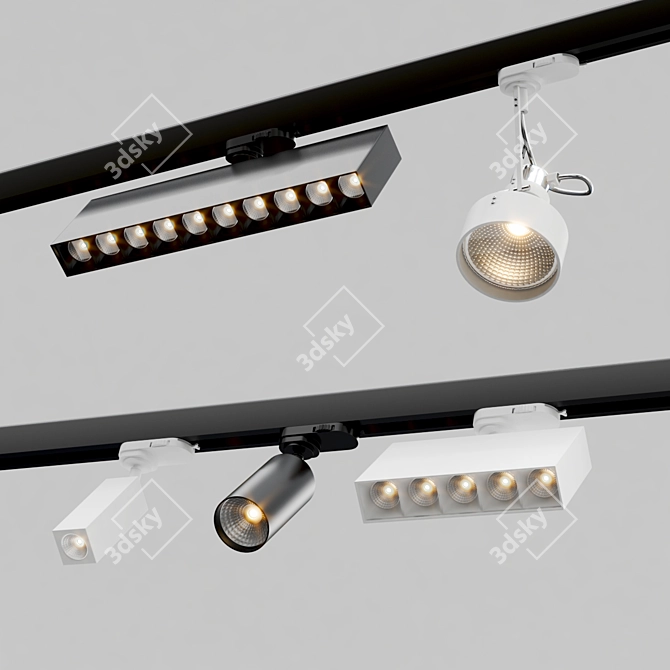 AQFORM Modern Track Lights 3D model image 3