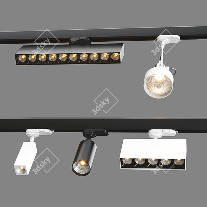 AQFORM Modern Track Lights 3D model image 4