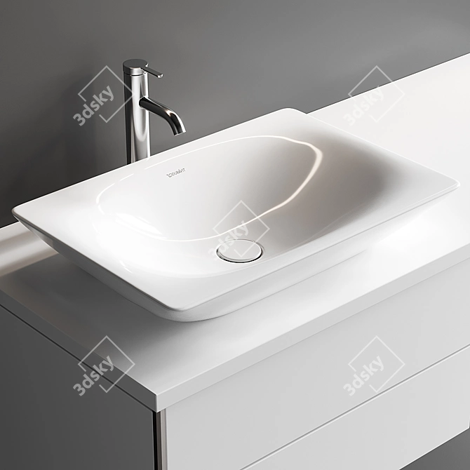 Modern Duravit XViu Vanity Set 3D model image 2