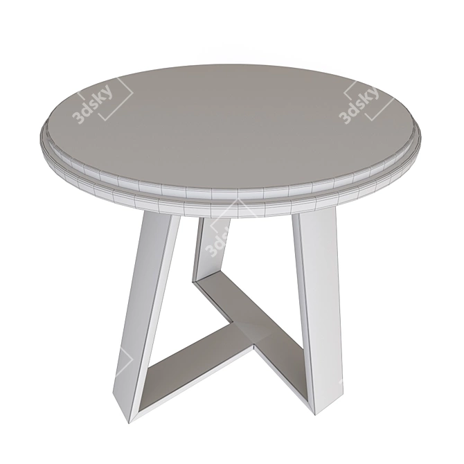 RIV 88.5050 OM: Elegant Brass and Marble Coffee Table 3D model image 2