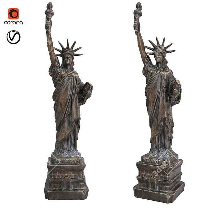 Liberty's Majestic Symbol 3D model image 1