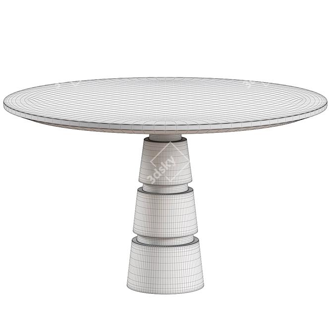 Avalanche Modern Dining Table 3D model image 3