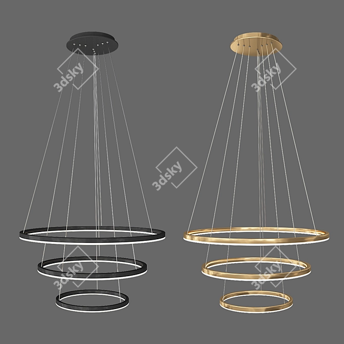 Dimmable LED Pendant Light 3D model image 4