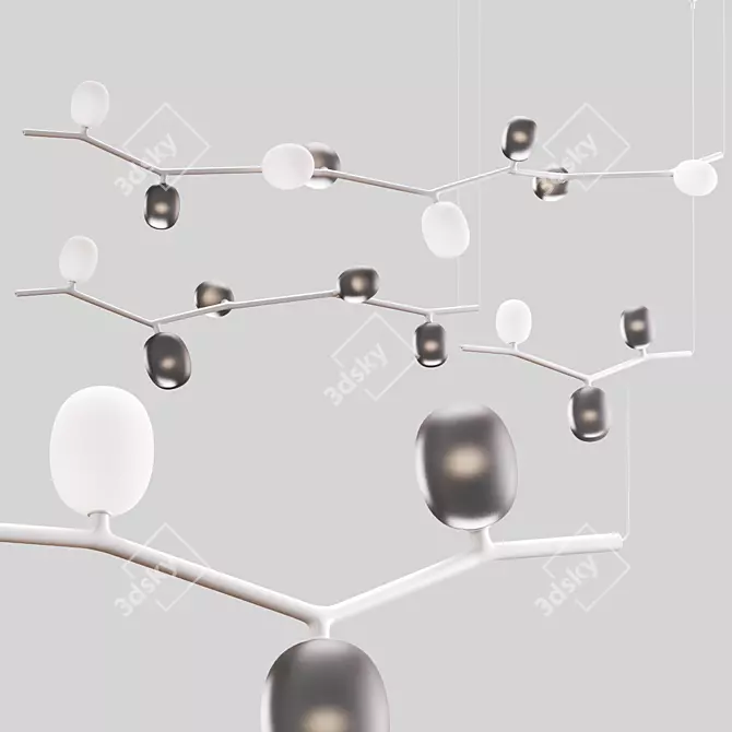 Sleek Ivy Pendant Light 3D model image 2