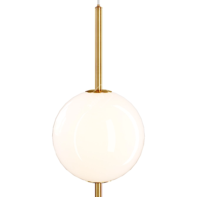 Sleek VOKE Pendant Lamp 3D model image 2