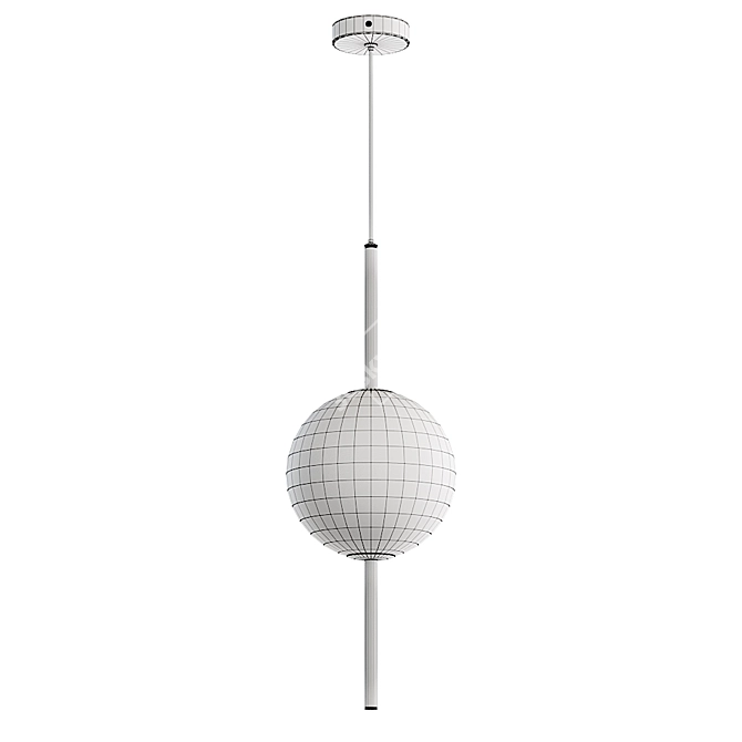 Sleek VOKE Pendant Lamp 3D model image 5