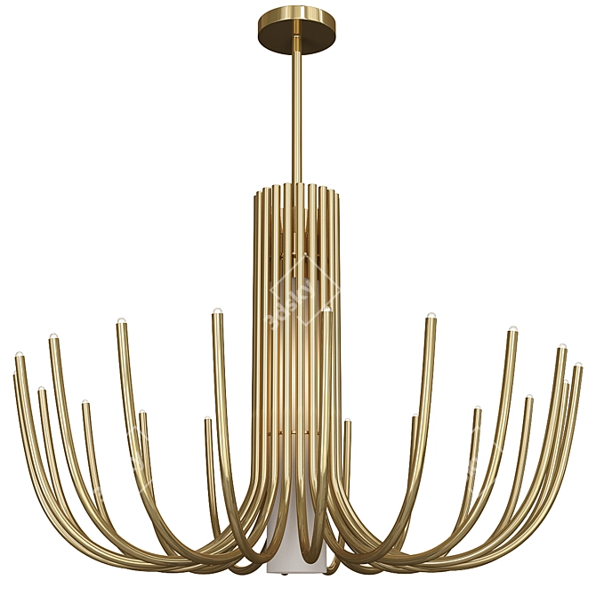 Stardust Luxe Chandelier 3D model image 1