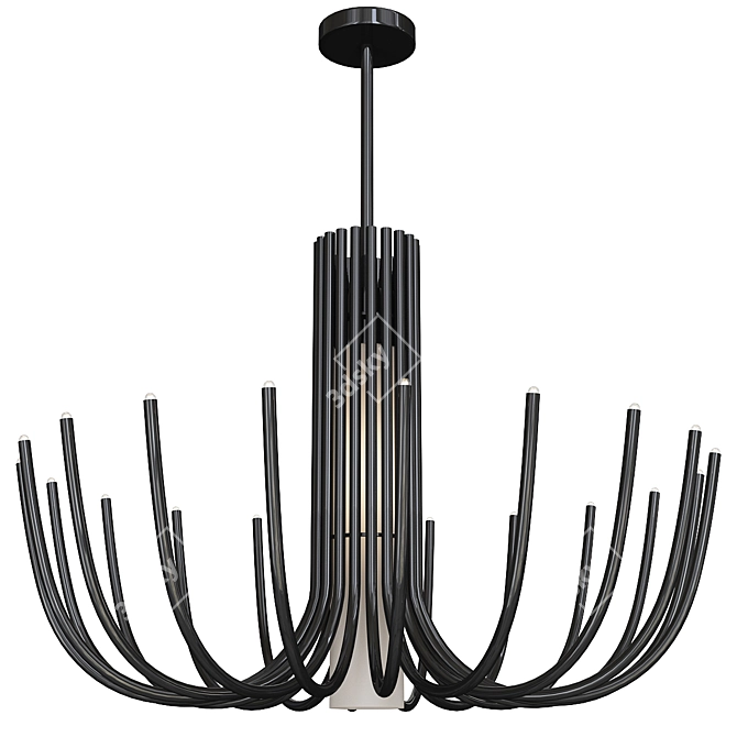 Stardust Luxe Chandelier 3D model image 2