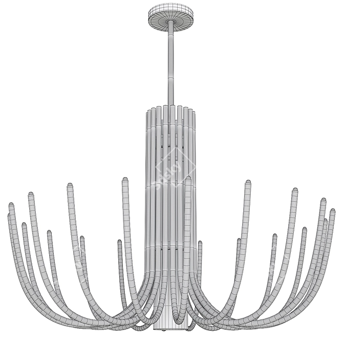 Stardust Luxe Chandelier 3D model image 3