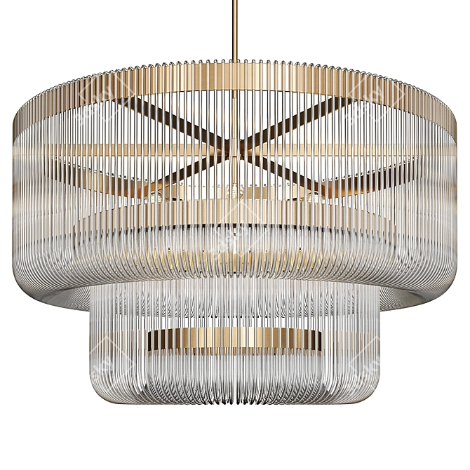 Elegant Bovola Chandelier 3D model image 1