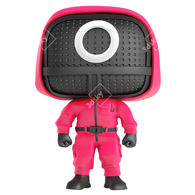 Squid Game Security Guard Funko 3D model image 3