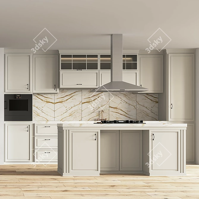 Classic Kitchen 2015 3D model image 1