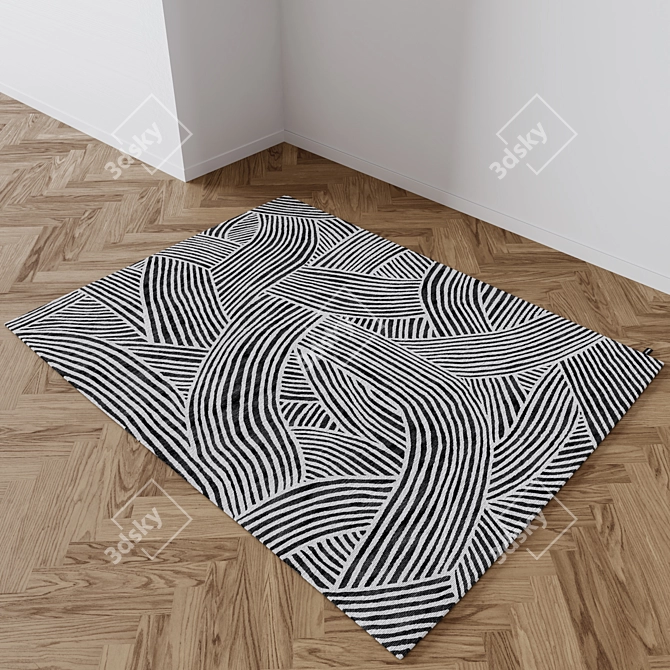 Luxury Inky Dhow Rugs by CC 3D model image 3