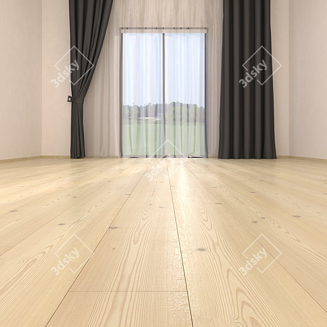 Premium Parquet Flooring Alleghe 3D model image 2