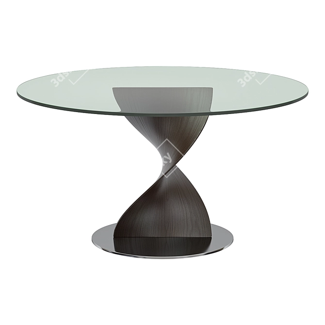 Elegant Porada Elika Dining Table 3D model image 1