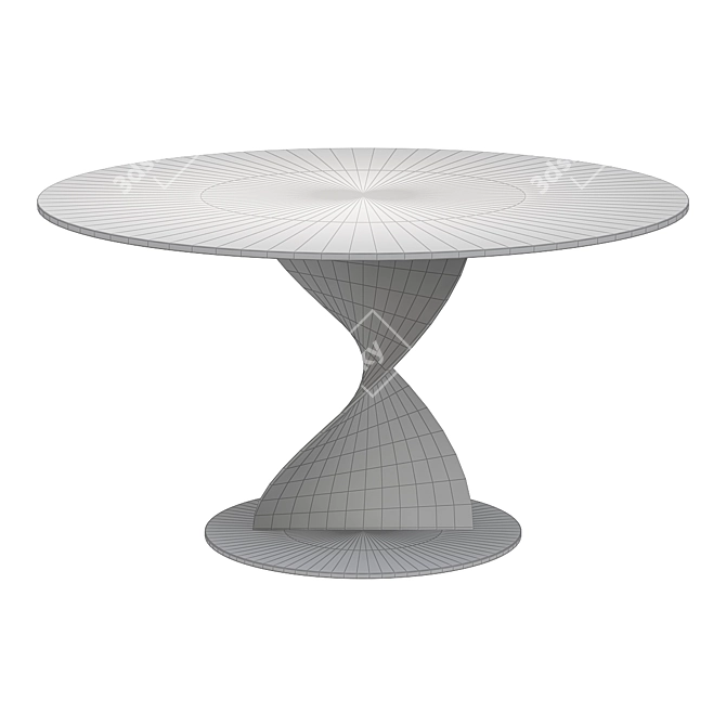 Elegant Porada Elika Dining Table 3D model image 2