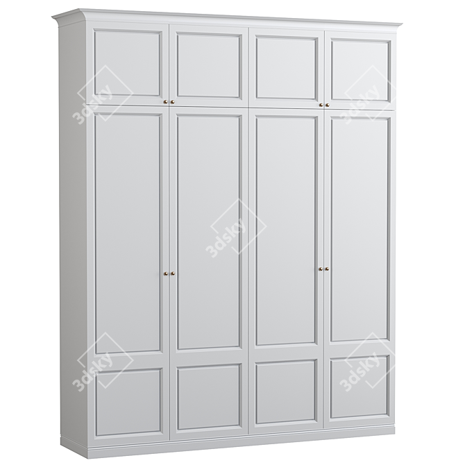 Elza Cupboard: Stylish and Spacious Storage 3D model image 1