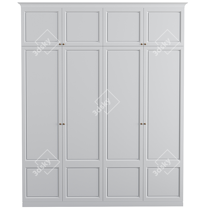 Elza Cupboard: Stylish and Spacious Storage 3D model image 2