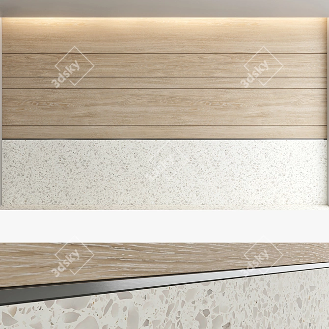 Decorative Panel Set 65: Versatile 3D Design 3D model image 2