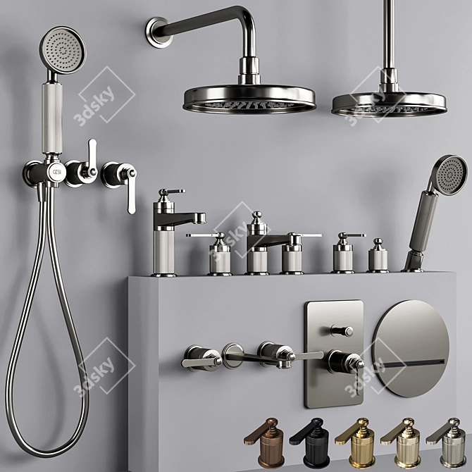 Gessi Venti 20 Bathroom Faucet 3D model image 1