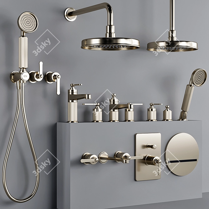 Gessi Venti 20 Bathroom Faucet 3D model image 2