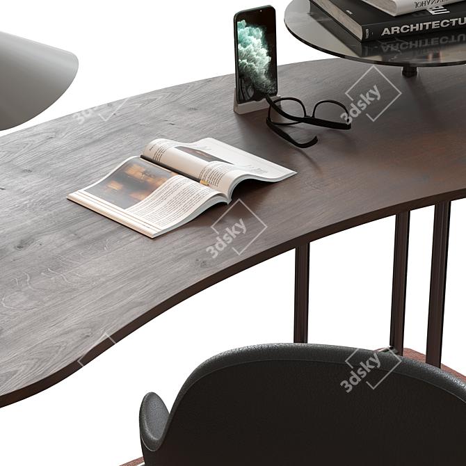 Modern Office Furniture Set 3D model image 4