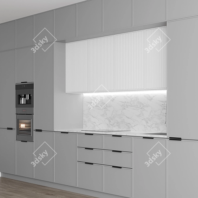 Modern Miele Kitchen Set 3D model image 5