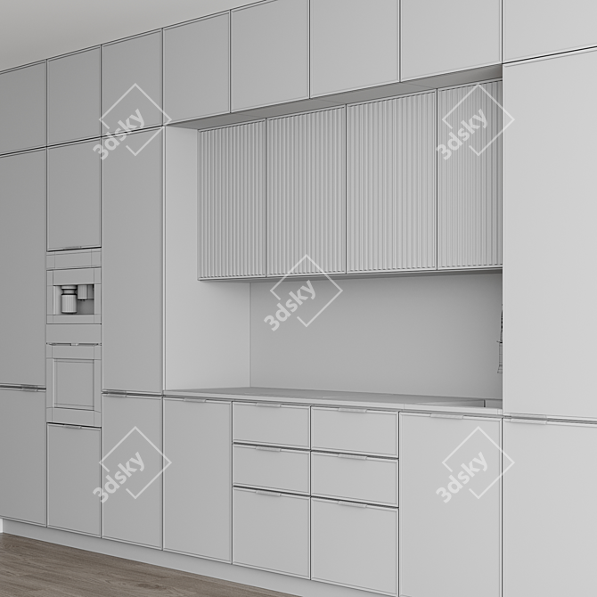 Modern Miele Kitchen Set 3D model image 6