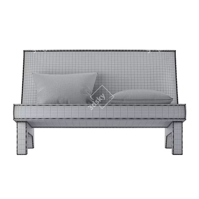 BAM! Compact 2-Seater Sofa 3D model image 4