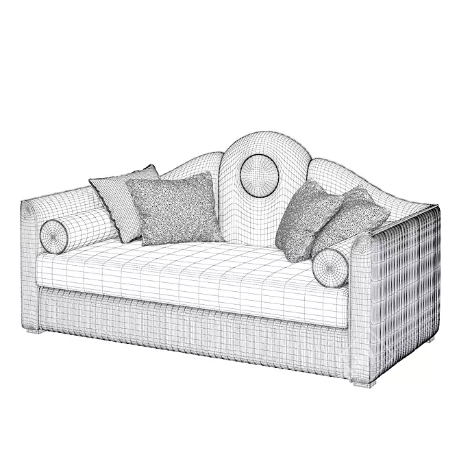 Transform your space with the GRASE Folding Sofa 3D model image 3