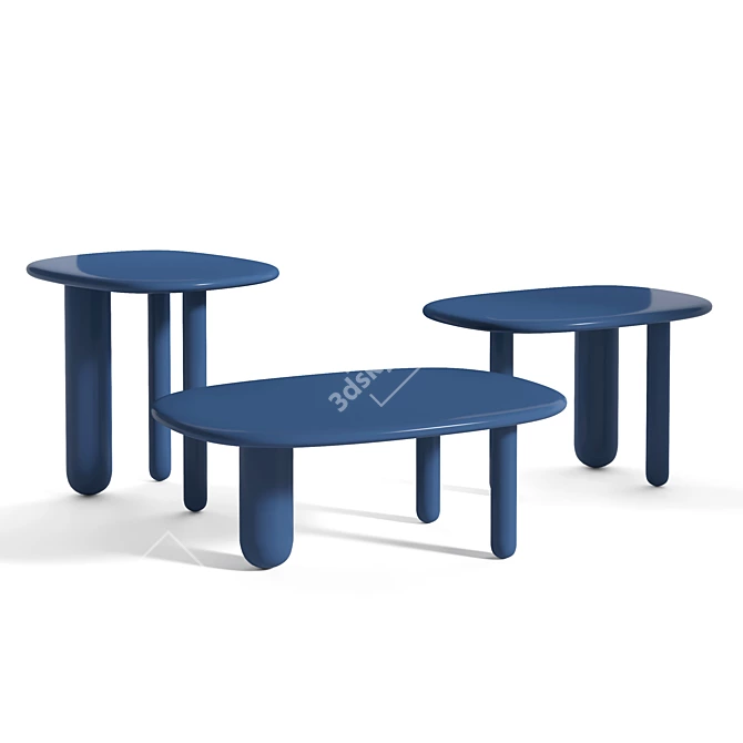 Elegant Tottori Three-Legged Table 3D model image 1