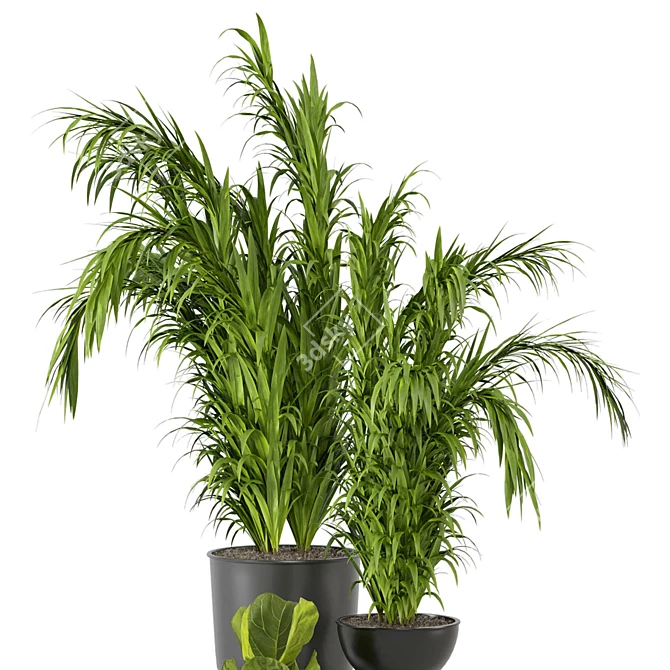 Greenery in Bau Pot: Set 105 3D model image 2