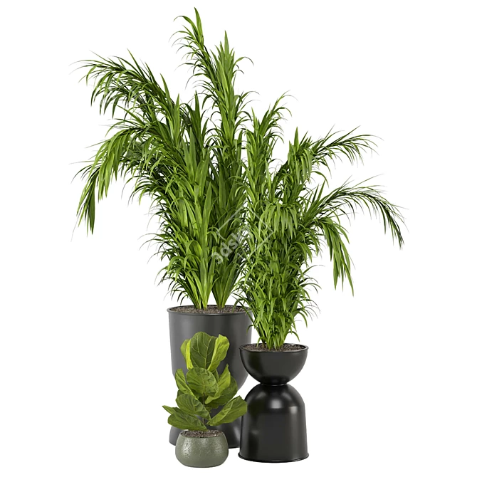 Greenery in Bau Pot: Set 105 3D model image 4