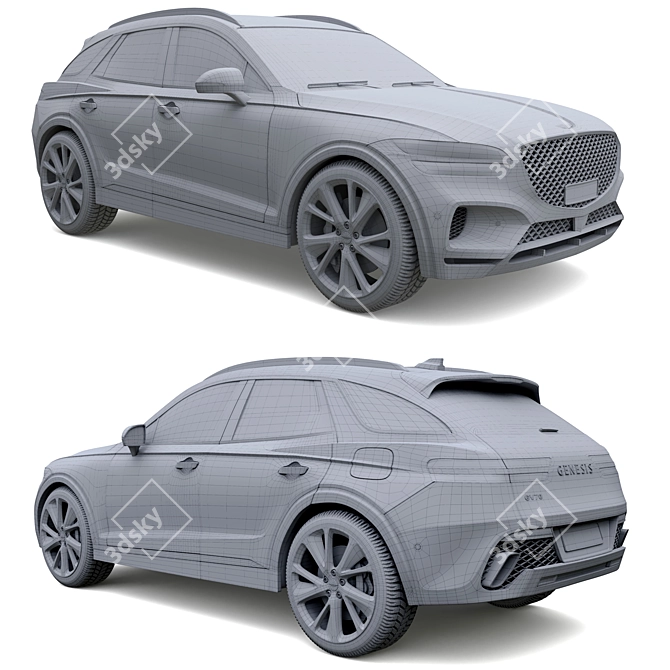 Genesis GV70: High-Quality 3D Model 3D model image 5