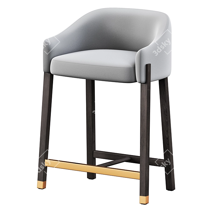 Sleek Blink Counter Stool 3D model image 3