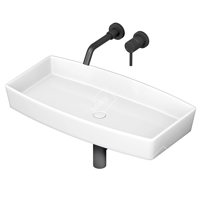 Lusso Luxury Living Bathroom Sinks 3D model image 3