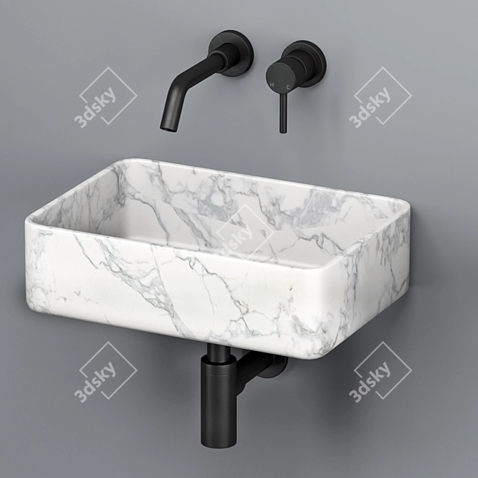 Lusso Luxury Living Bathroom Sinks 3D model image 5