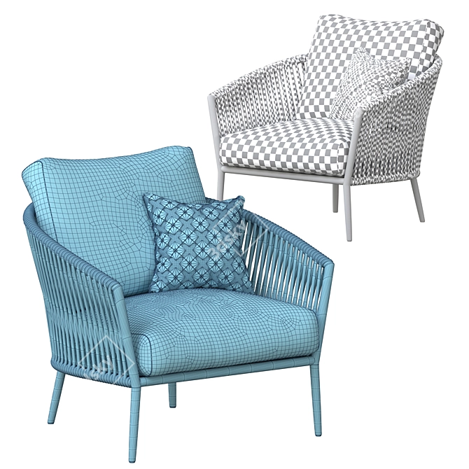 Catalina Outdoor Lounge Chair: Stylish and Comfortable 3D model image 6